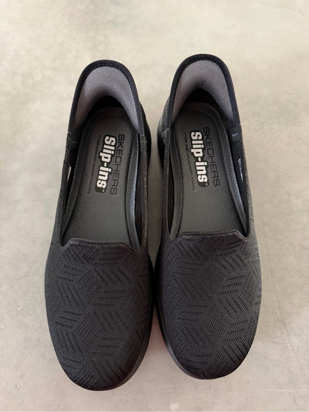 Skechers Women's Black Slip-On Slip-Ins Mules